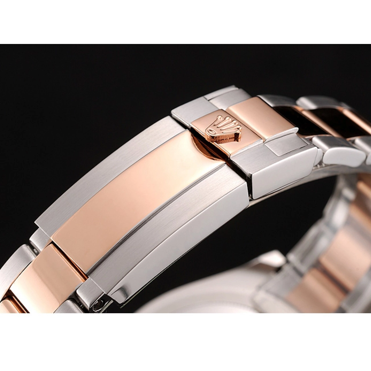 Good Copy Rolex Watches Rolex Dial 1453864 Bracelet Stainless Master Yacht Two Rose Gold Tone Steel 0610